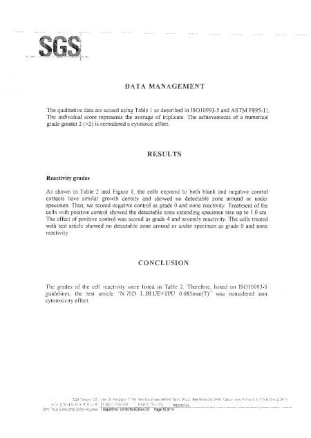 استنتاج اختبار انتشار الأجار ISO 10993-5